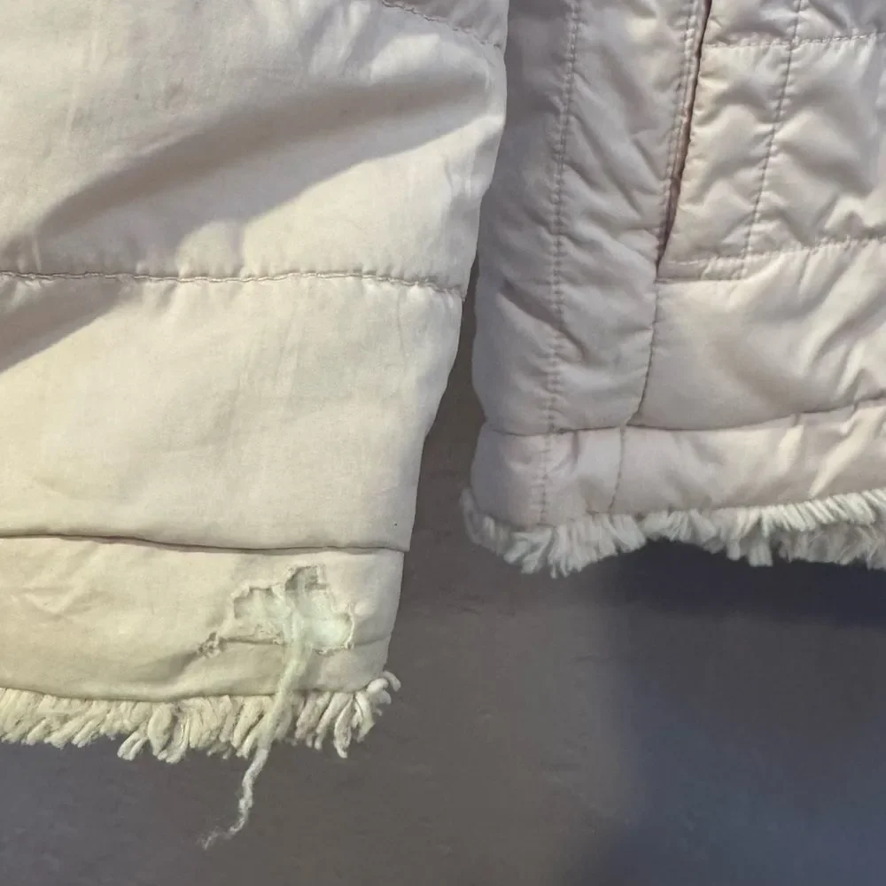 North Face Light Pink Fleece Lined Jacket with Hood - 6